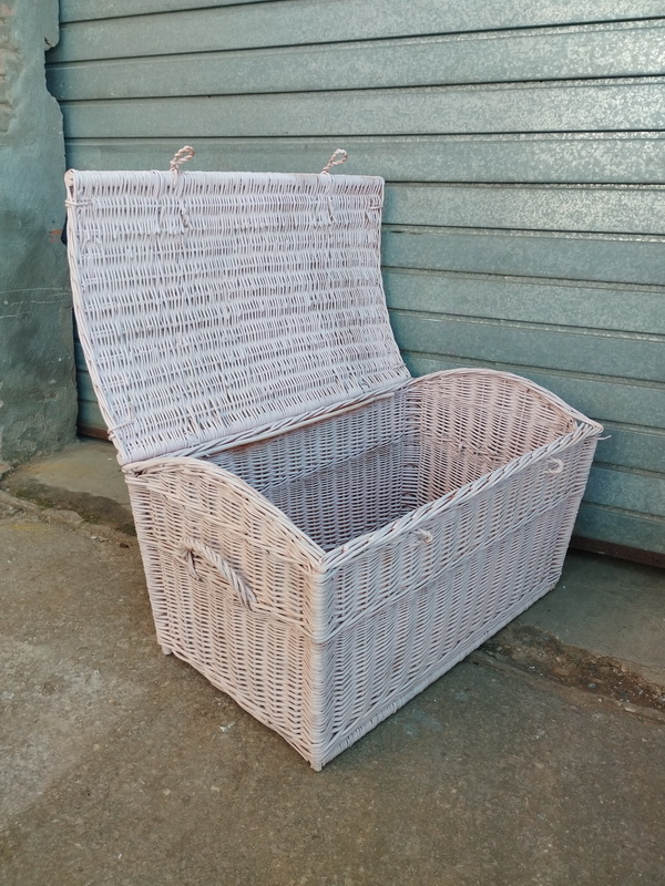 baul habitacion infantil mimbre rosa 48x80x46 1u